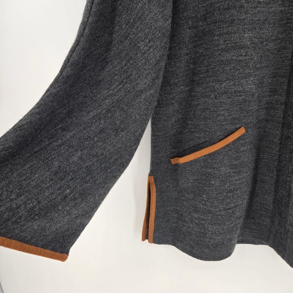 Soft Surroundings Wool‑Blend Pullover Tunic Sweater – Women’s L, Gray - Picture 3 of 15